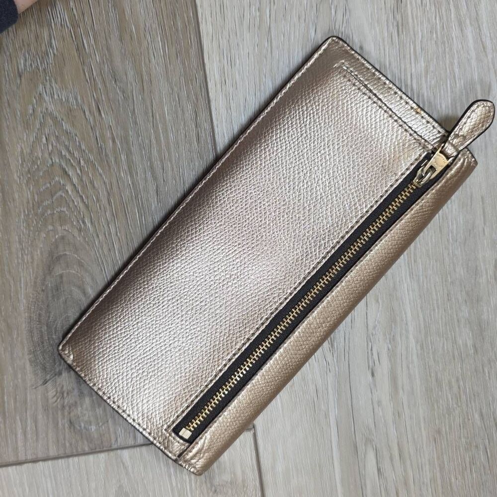 Coach Christie Carryall in Metallic Leather with Exotic Trim and Matching Wallet - Picture 14 of 15